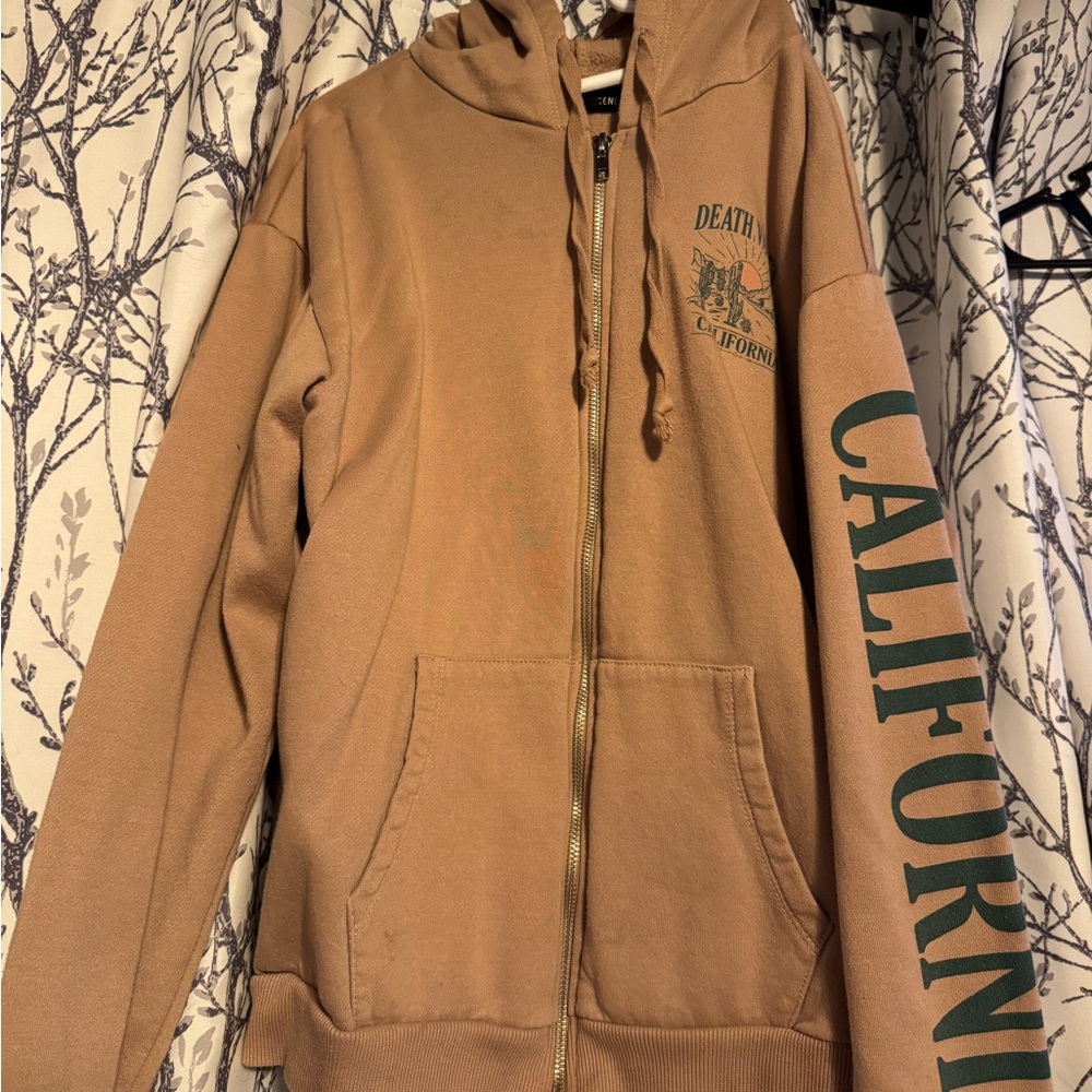 Brown Hoodie with California Print